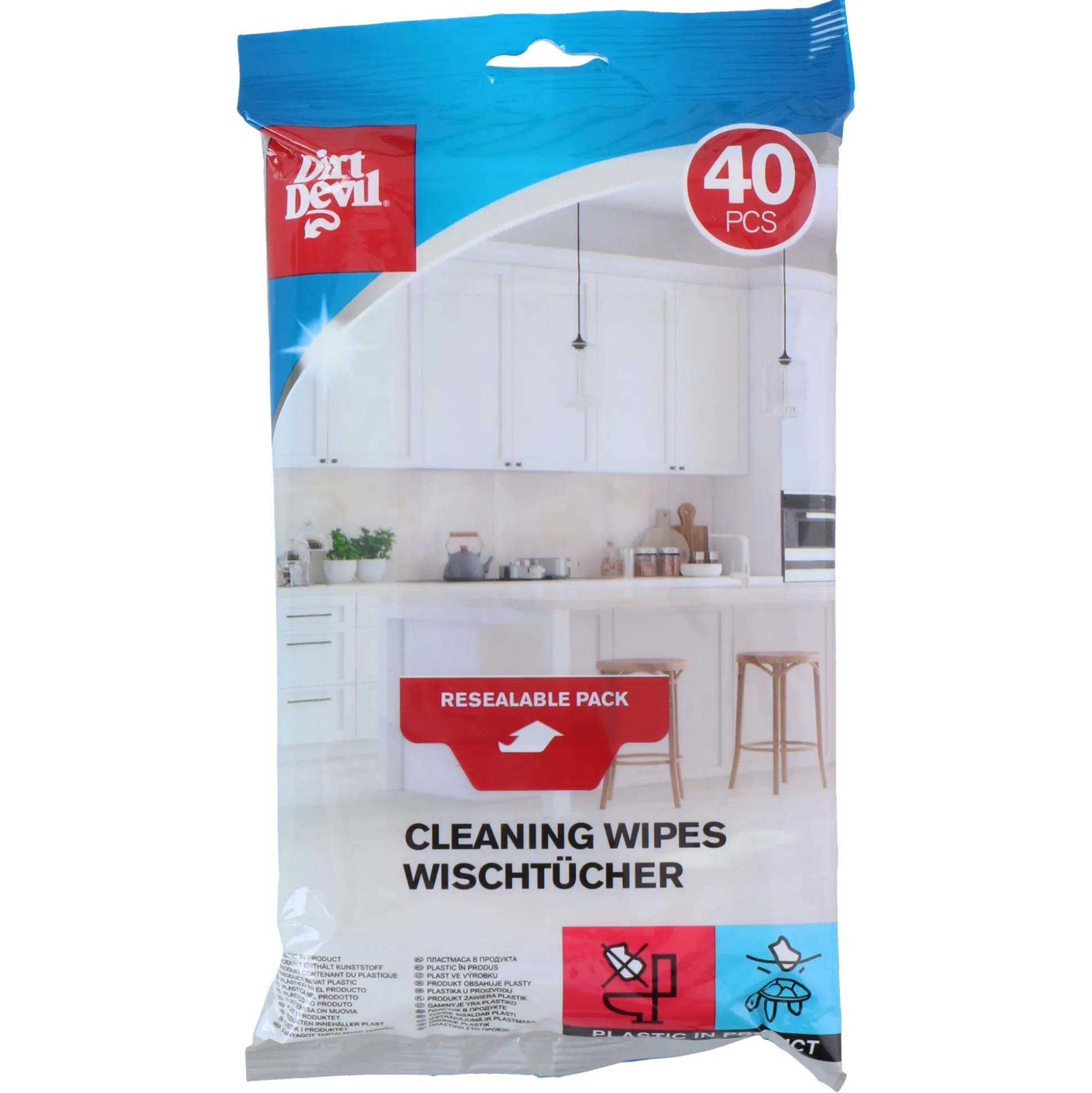 Schoonmaakdoekjes antibacterie Dirt Devil