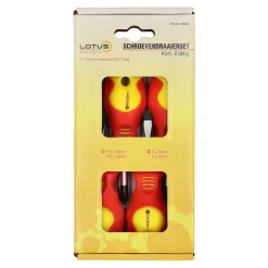 Schroevendraaierset 4-delig kort Lotus