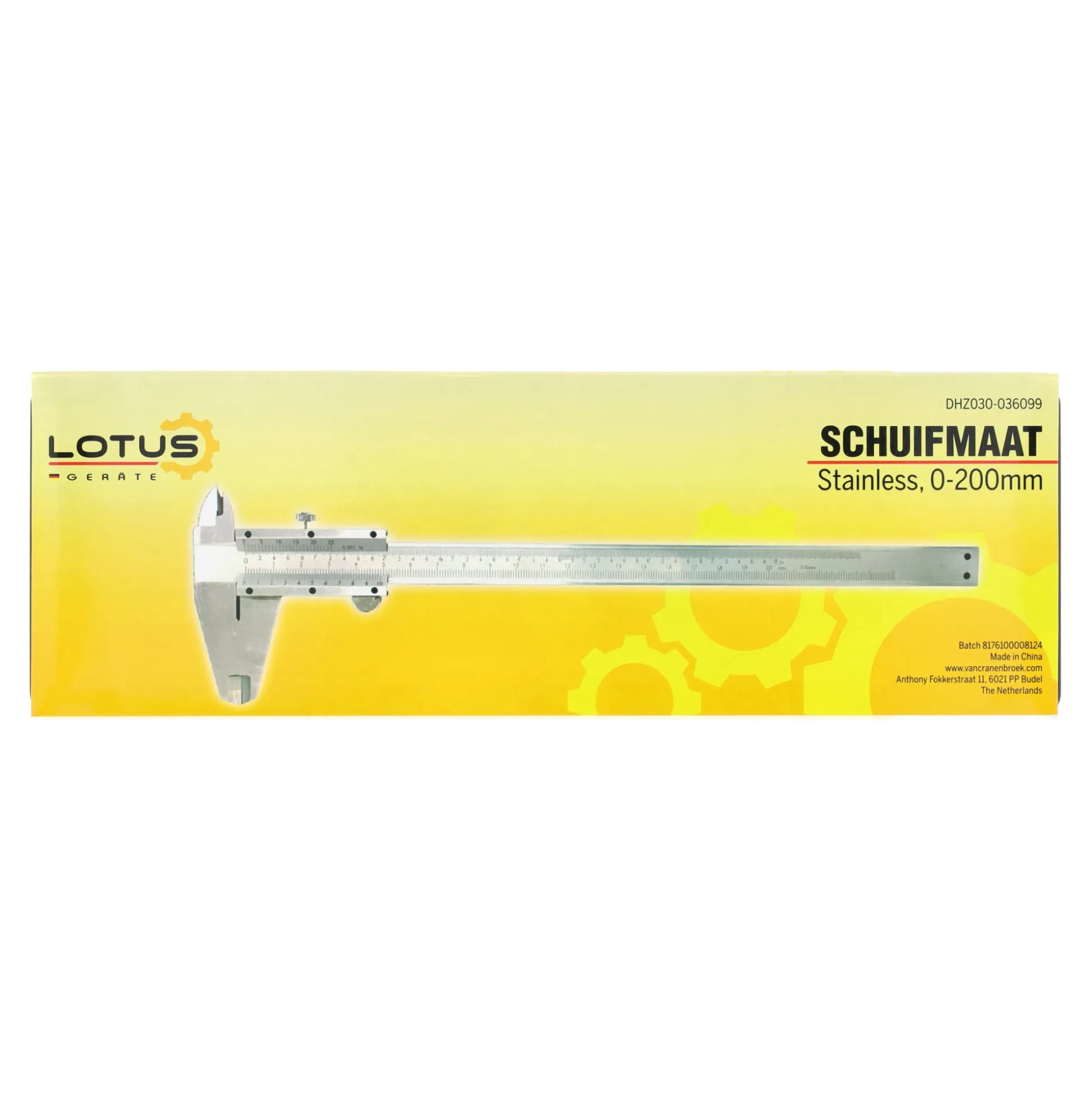 Schuifmaat 0-200mm Lotus