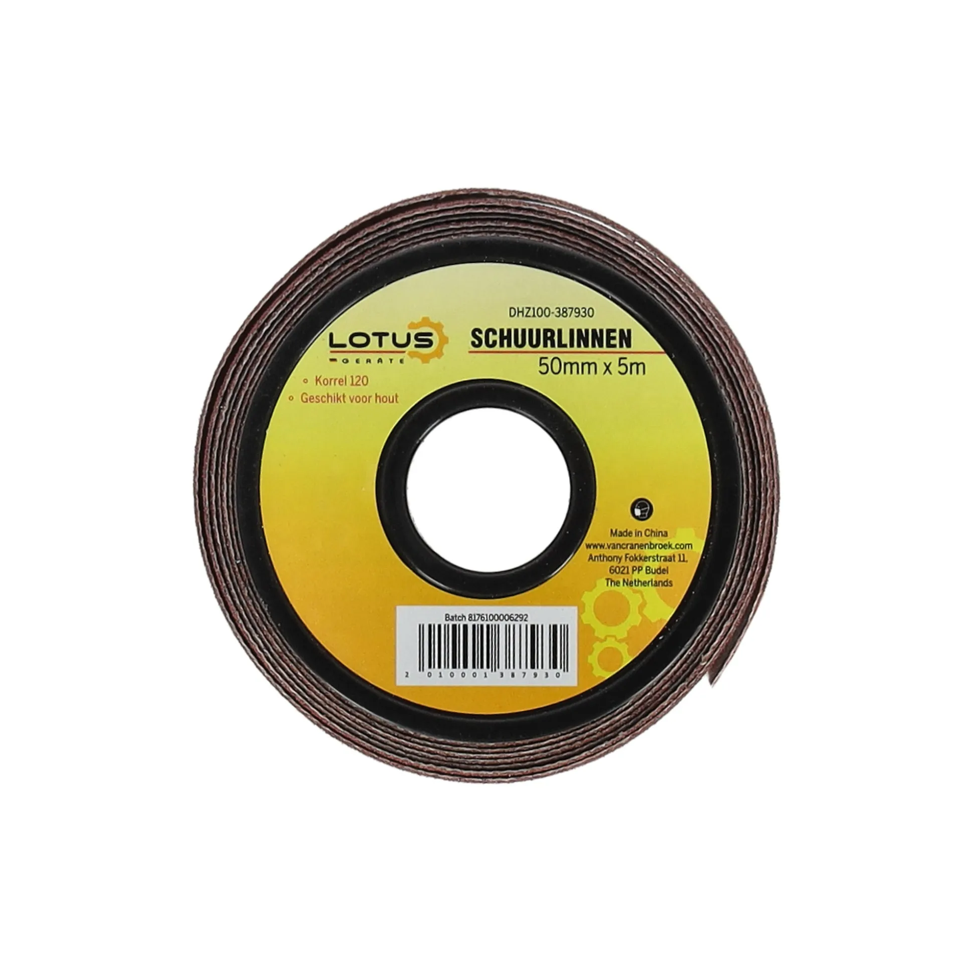 Schuurlinnen 50 mm x 5 m K120 Lotus