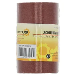 Schuurpapier rol hout 115 mm x 5 m x K120