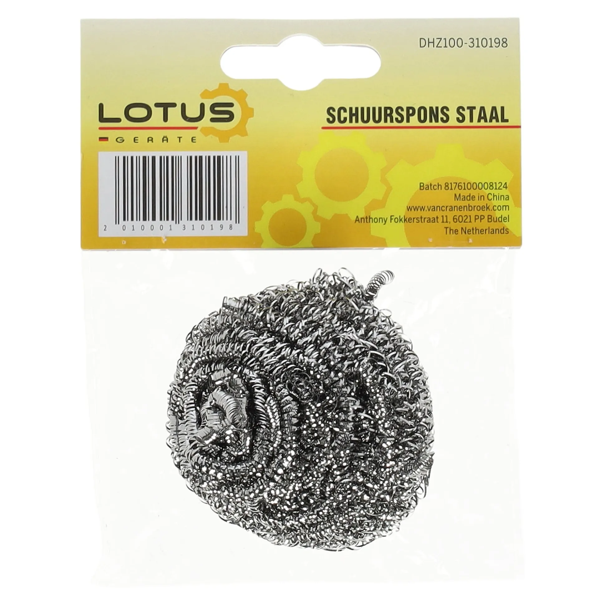 Schuurspons staal Lotus
