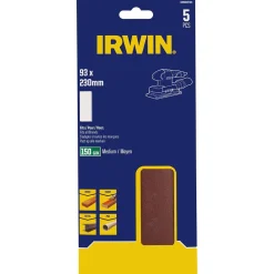 Schuurstrook 230 x 93 mm K150 5st. klem Irwin