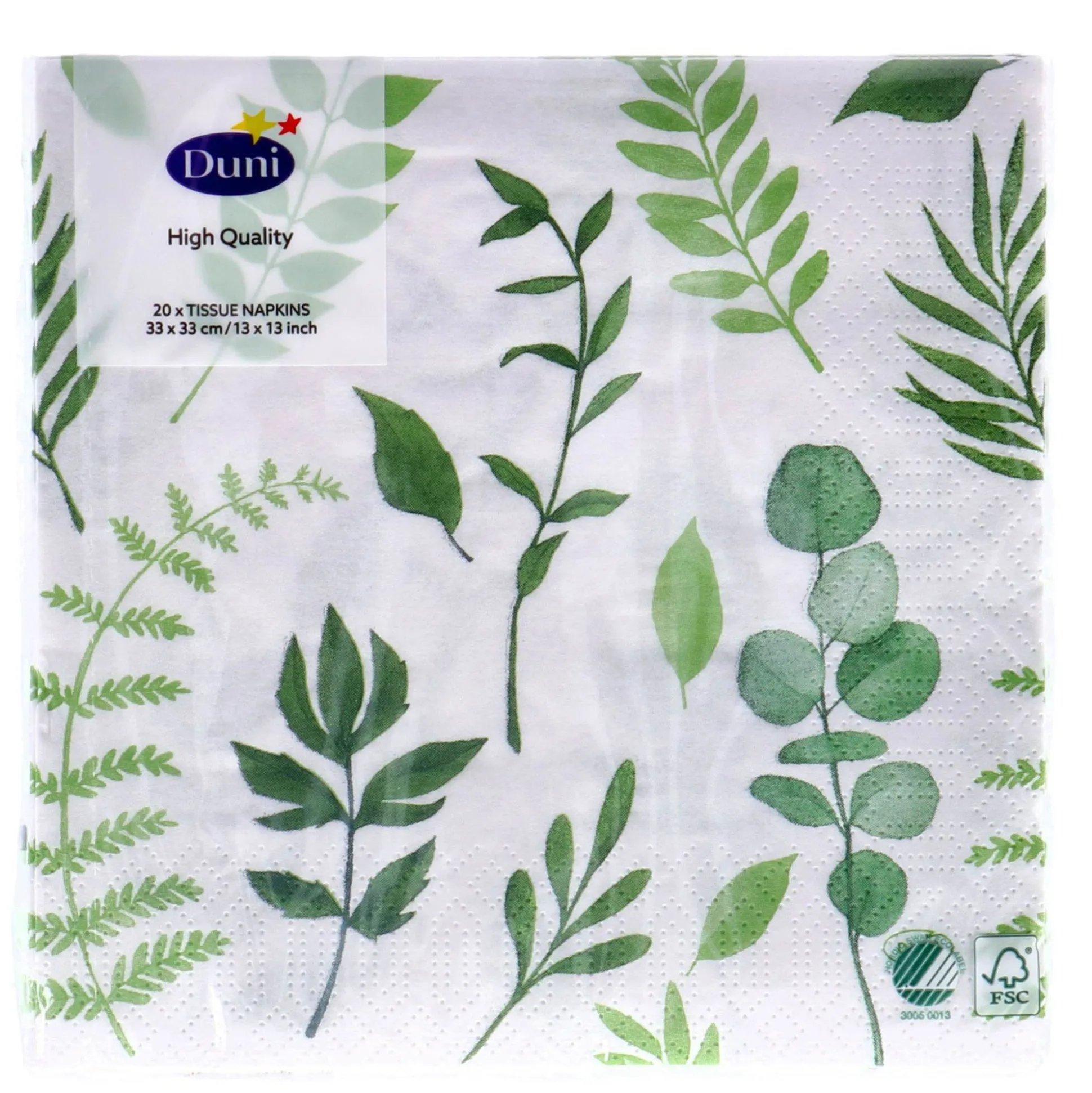 Servet 33 x 33 cm greenery 20st