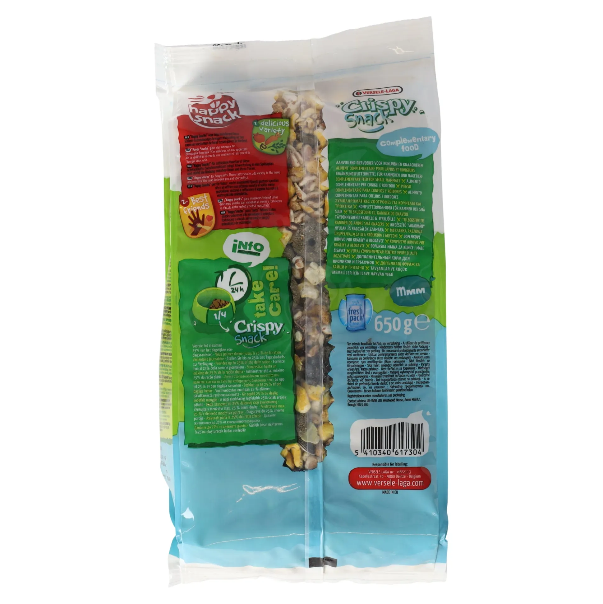 Snack crispy knaagdieren 0,65kg