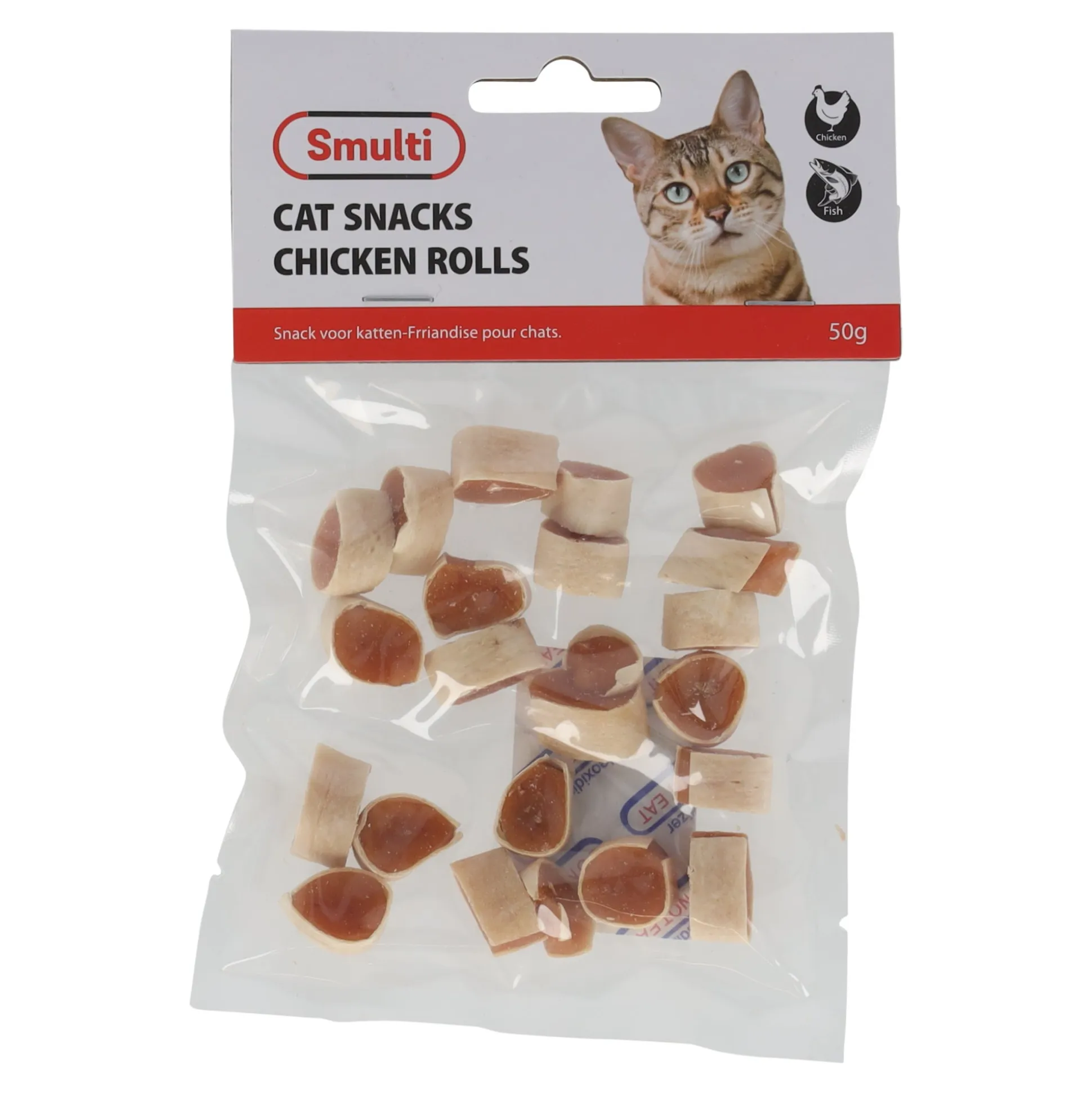 Snack kat kip rolls 50G