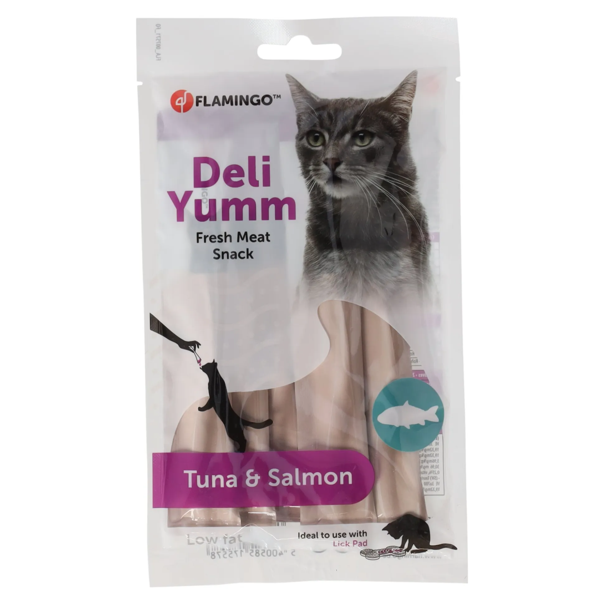 Snack kat pasta tonijn + zalm 14gr Smulti