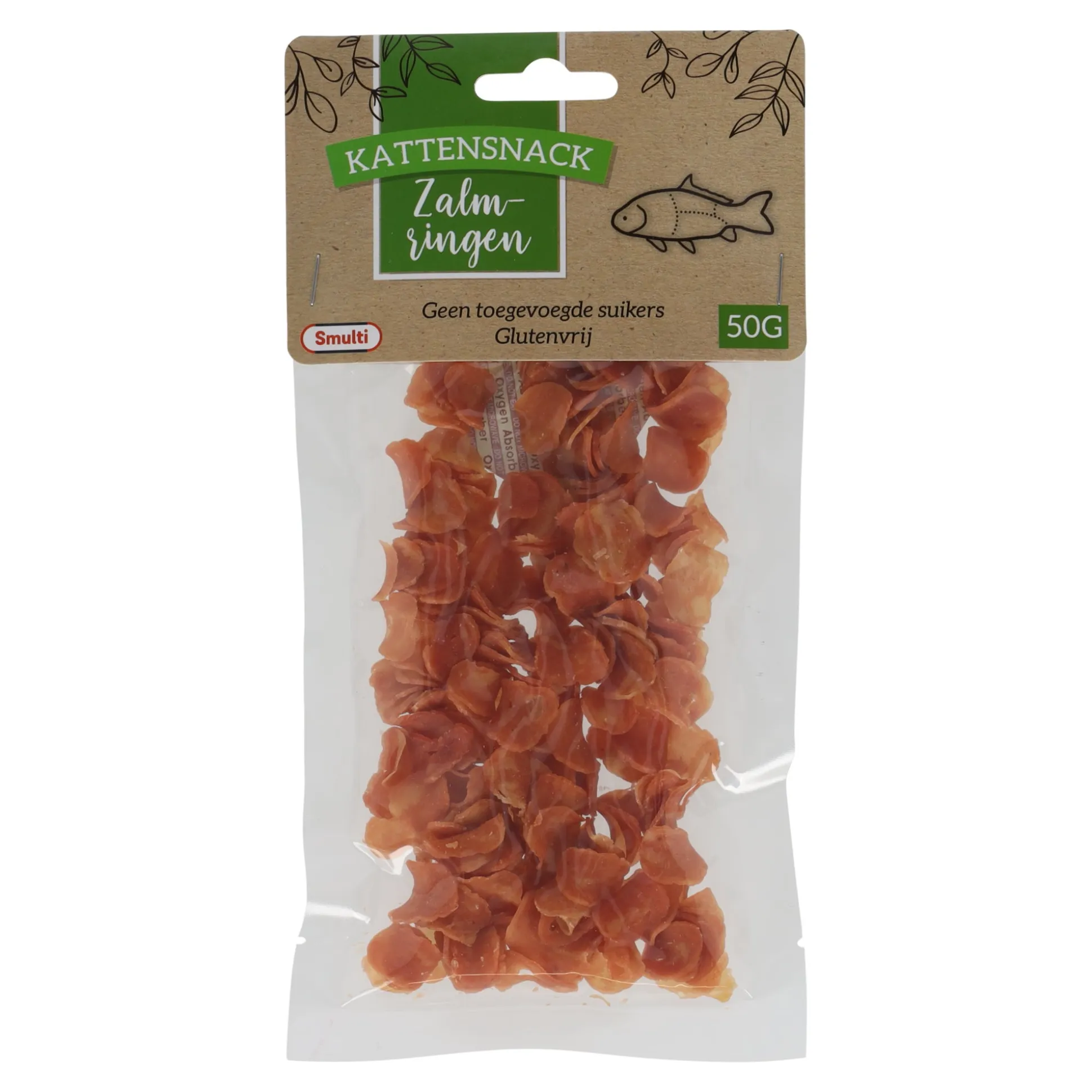 Snack kat zalm rings 50G