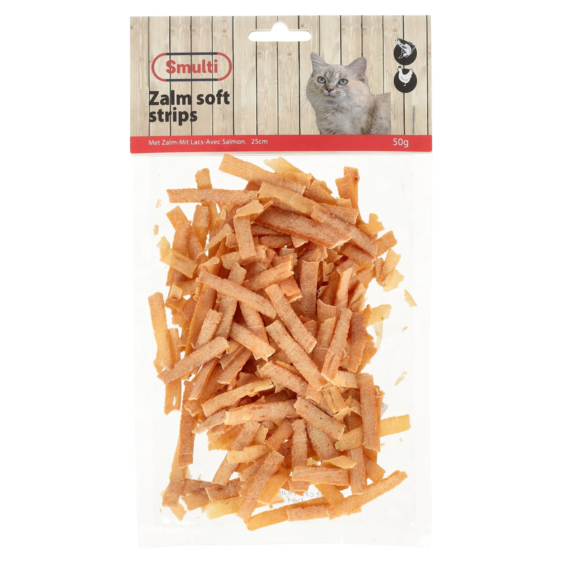 Snack kat zalm soft strips 50g