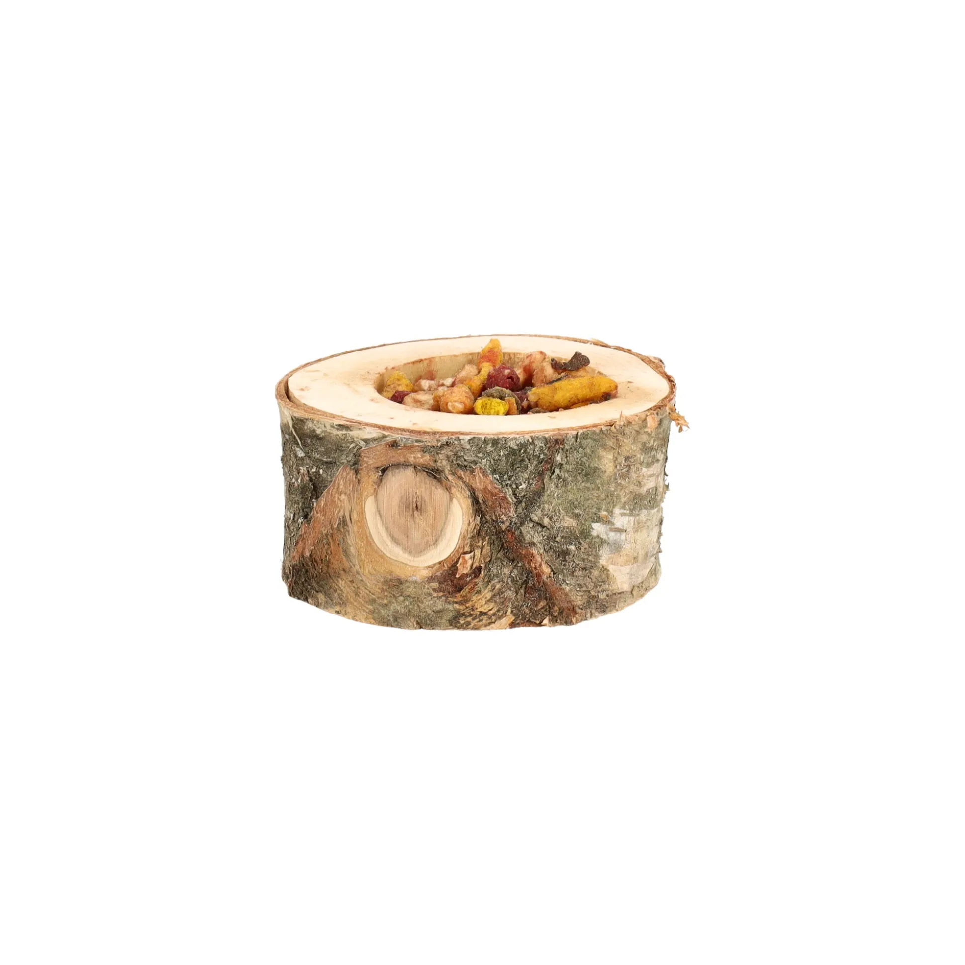 Snack knaagdier fruitkom hout 120gr Smulti
