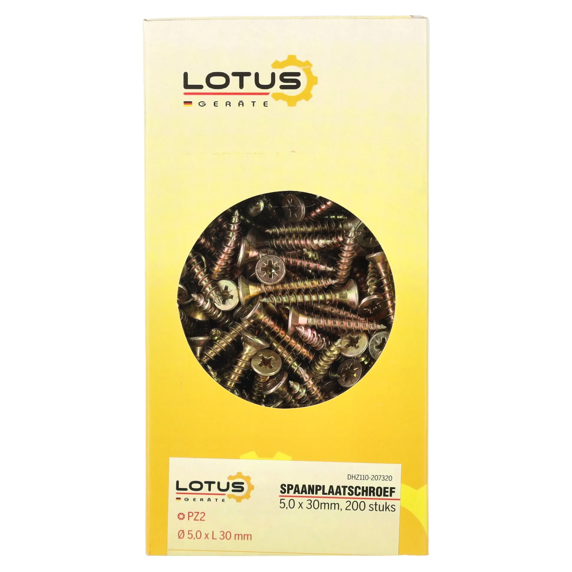 Spaanplaatschroef 5,0 x 30 mm 200st Lotus