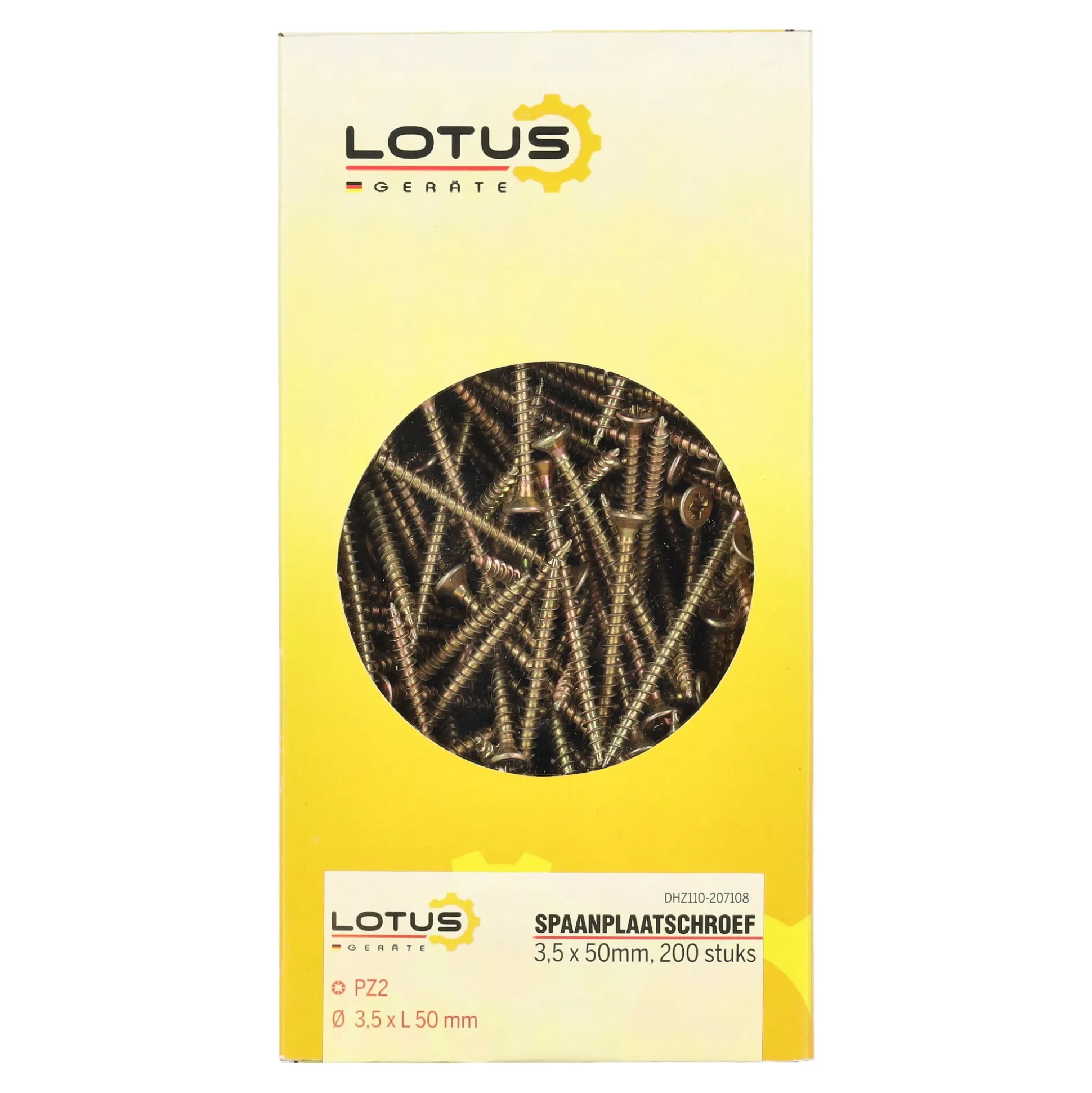 Spaanplaatschroef 3,5 x 50 mm 200st Lotus