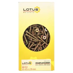 Spaanplaatschroef 4,5 x 35 mm 200st Lotus