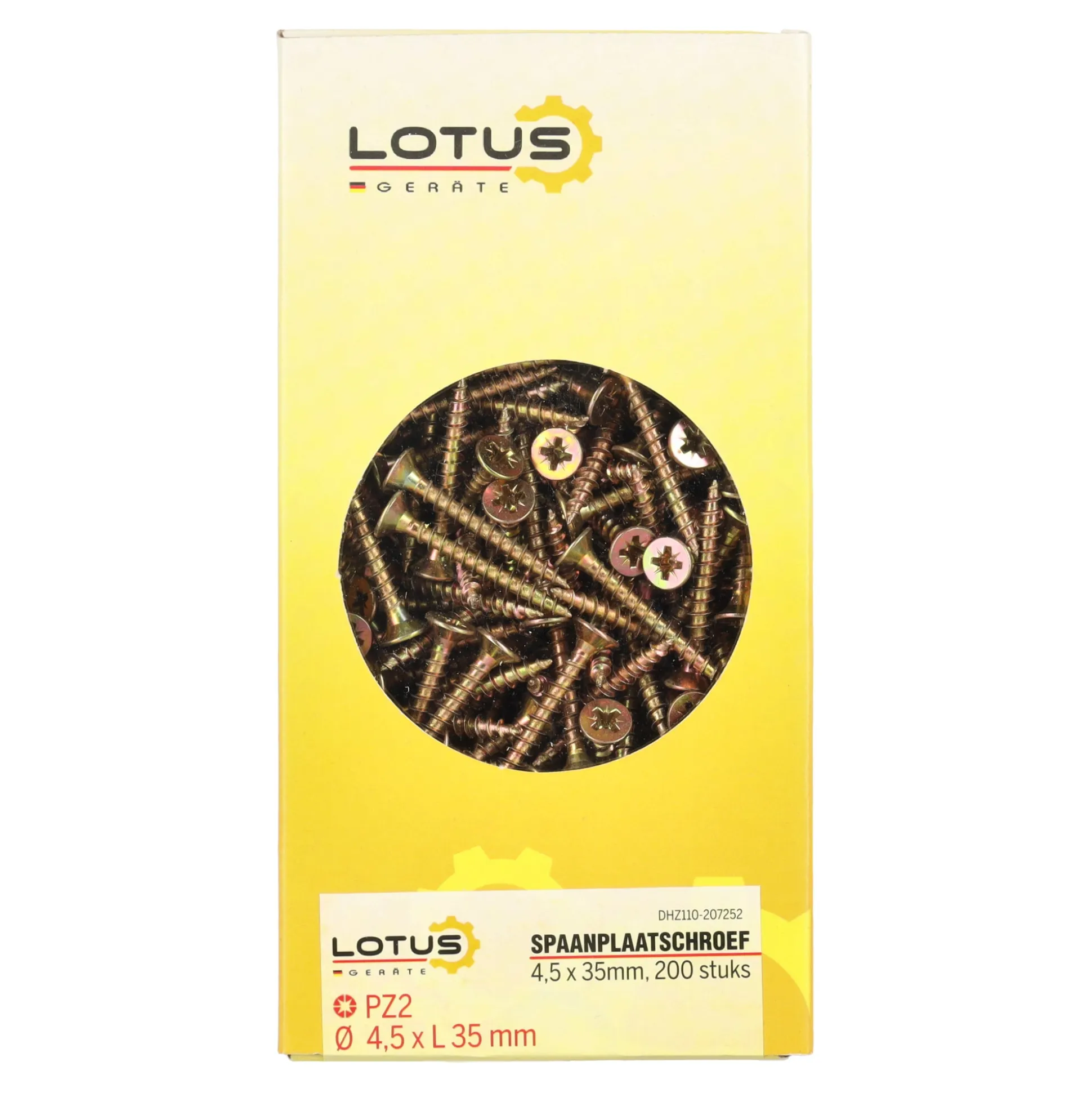 Spaanplaatschroef 4,5 x 35 mm 200st Lotus