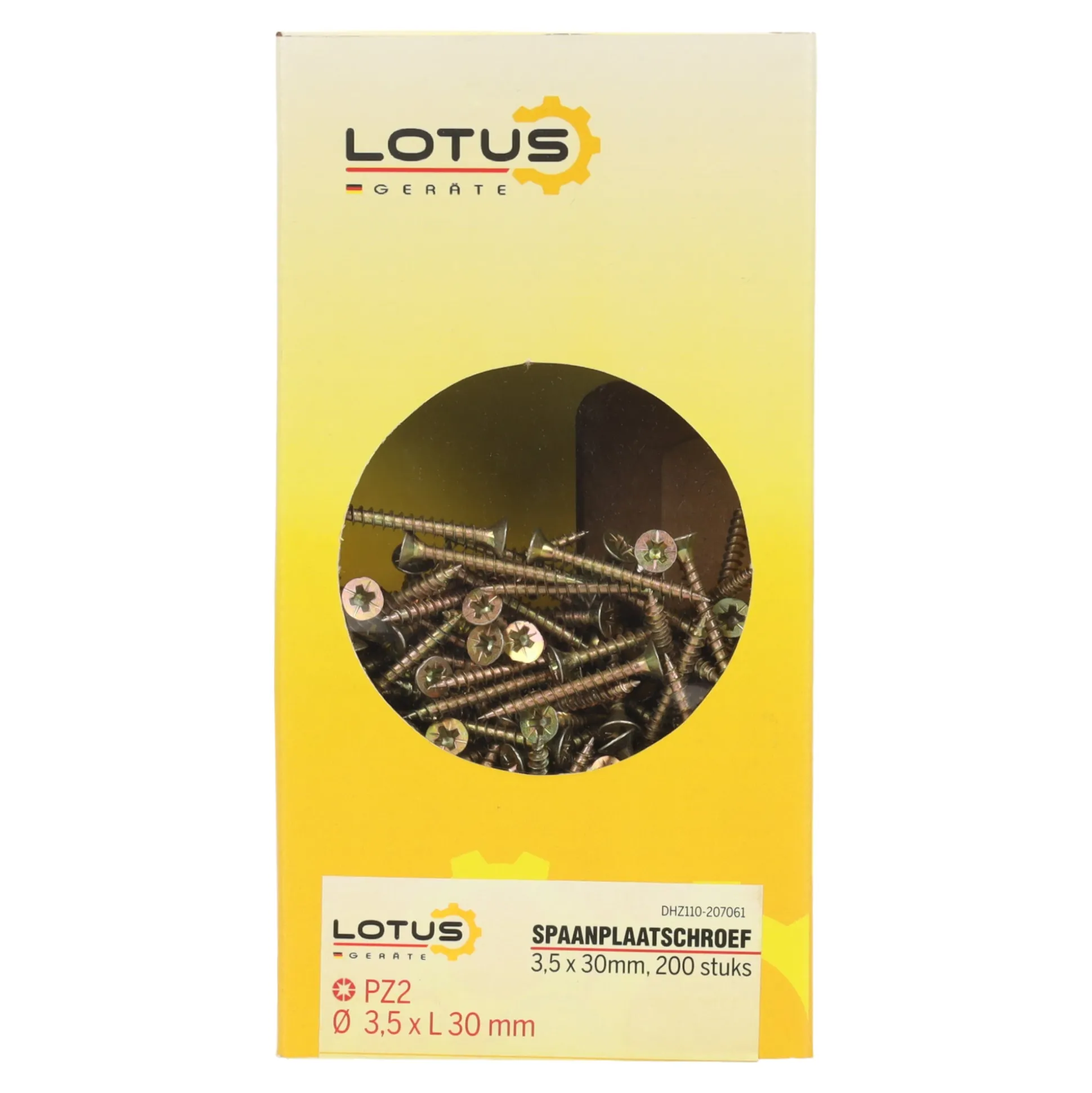 Spaanplaatschroef 3,5 x 30 mm 200st Lotus