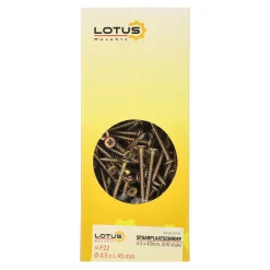 Spaanplaatschroef 4,5 x 45 mm 200st Lotus