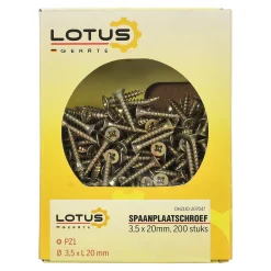 Spaanplaatschroef 3,5 x 20 mm 200st Lotus