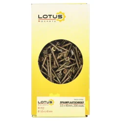 Spaanplaatschroef 3,5 x L 45 mm 200st Lotus