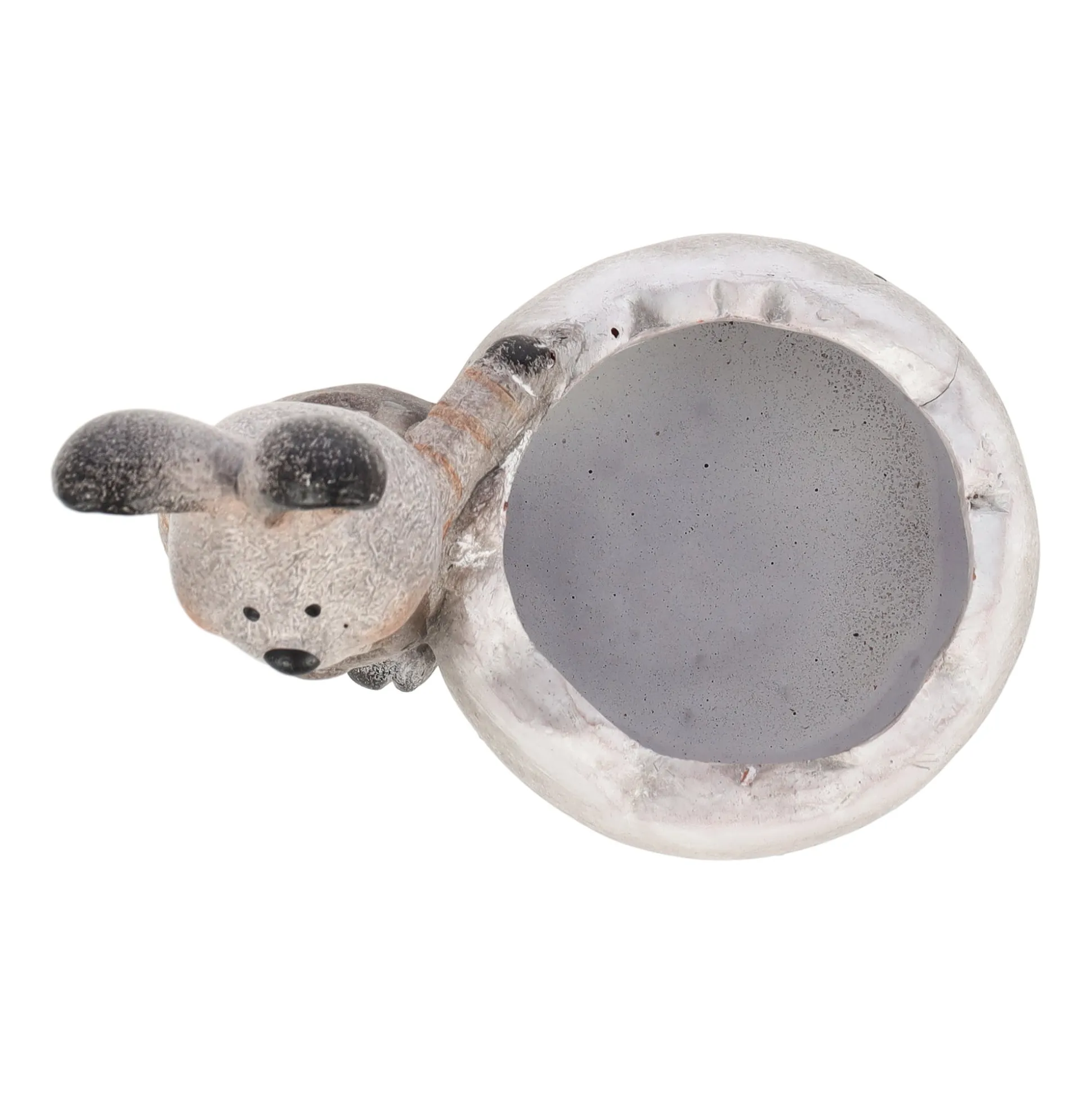 Staand konijn met pot 17cm 2 assorti