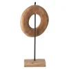 Staander teak circel 44 cm naturel