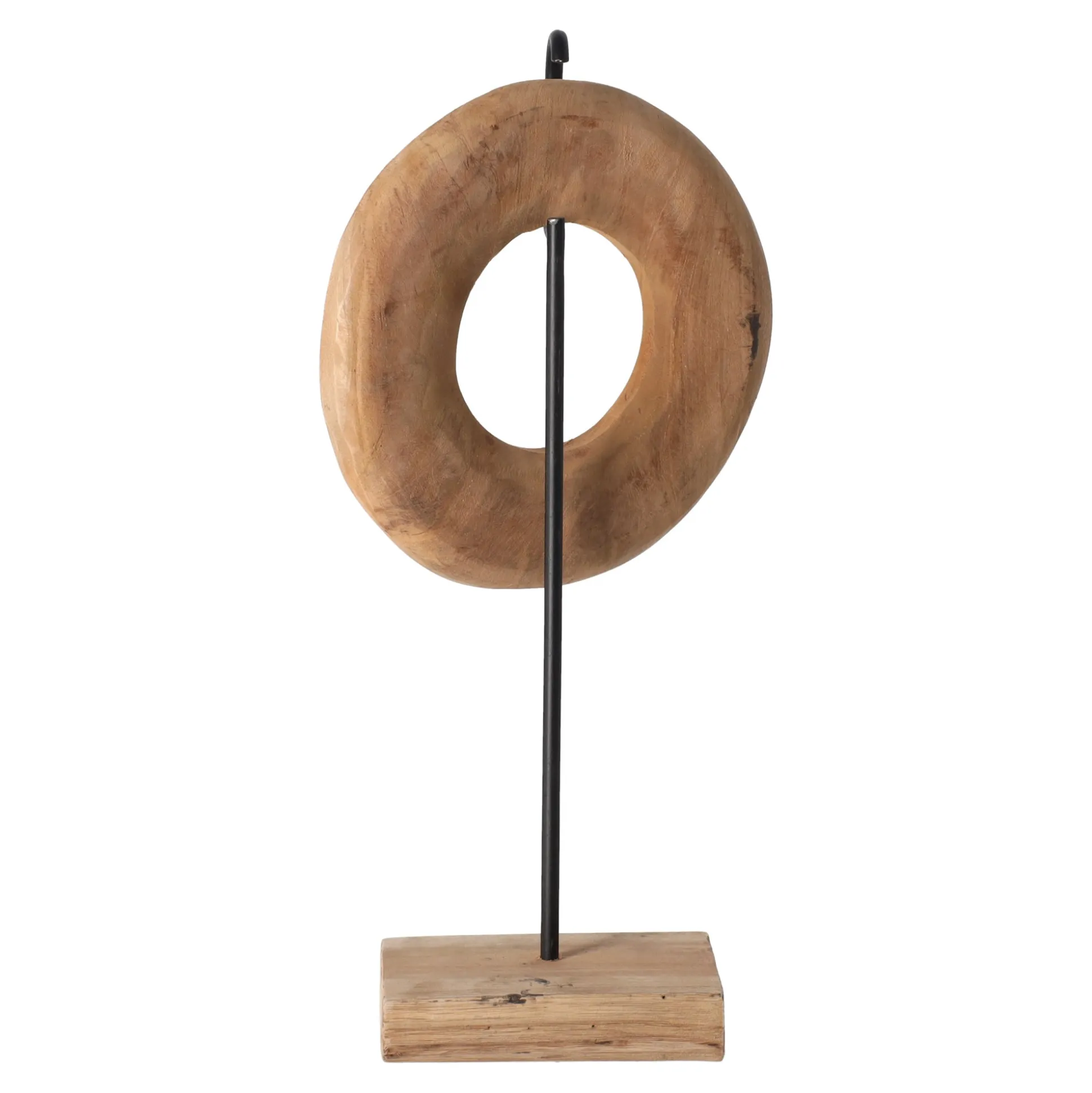 Staander teak circel 44 cm naturel