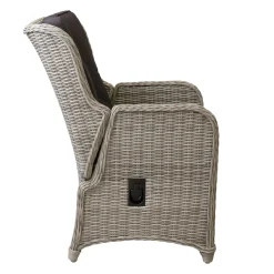 Stoel Cimino verstelbaar white grey met kussen