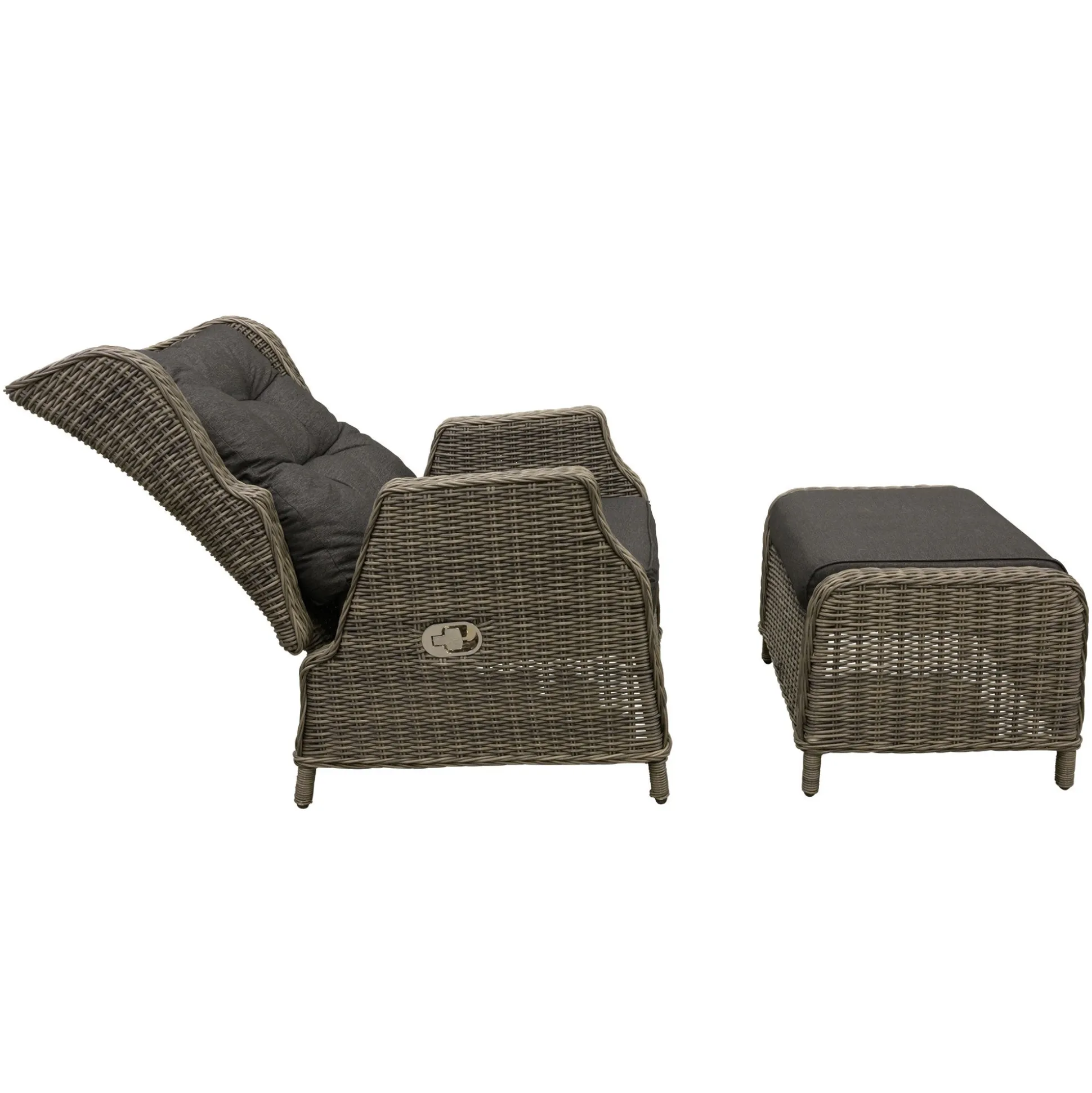 Stoel Olvera verstelbaar willow grey met kussen