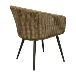 Stoel Pasturo natural met kussen