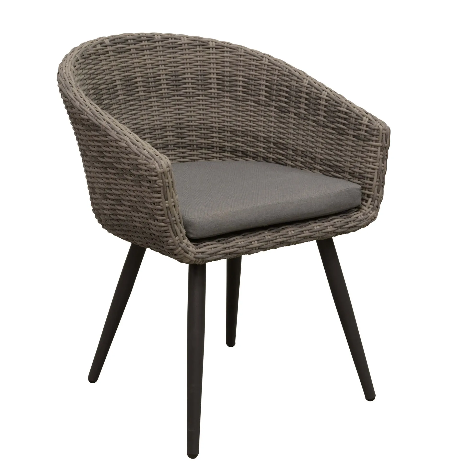 Stoel Pasturo willow grey met kussen