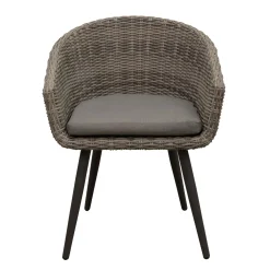 Stoel Pasturo willow grey met kussen