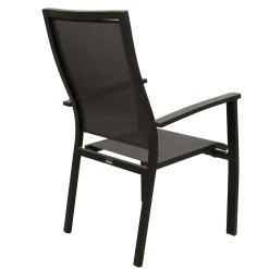 Stoel stapel Casera zwart/antra