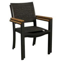 Stoel stapel Pineta Antraciet Bois le Duc