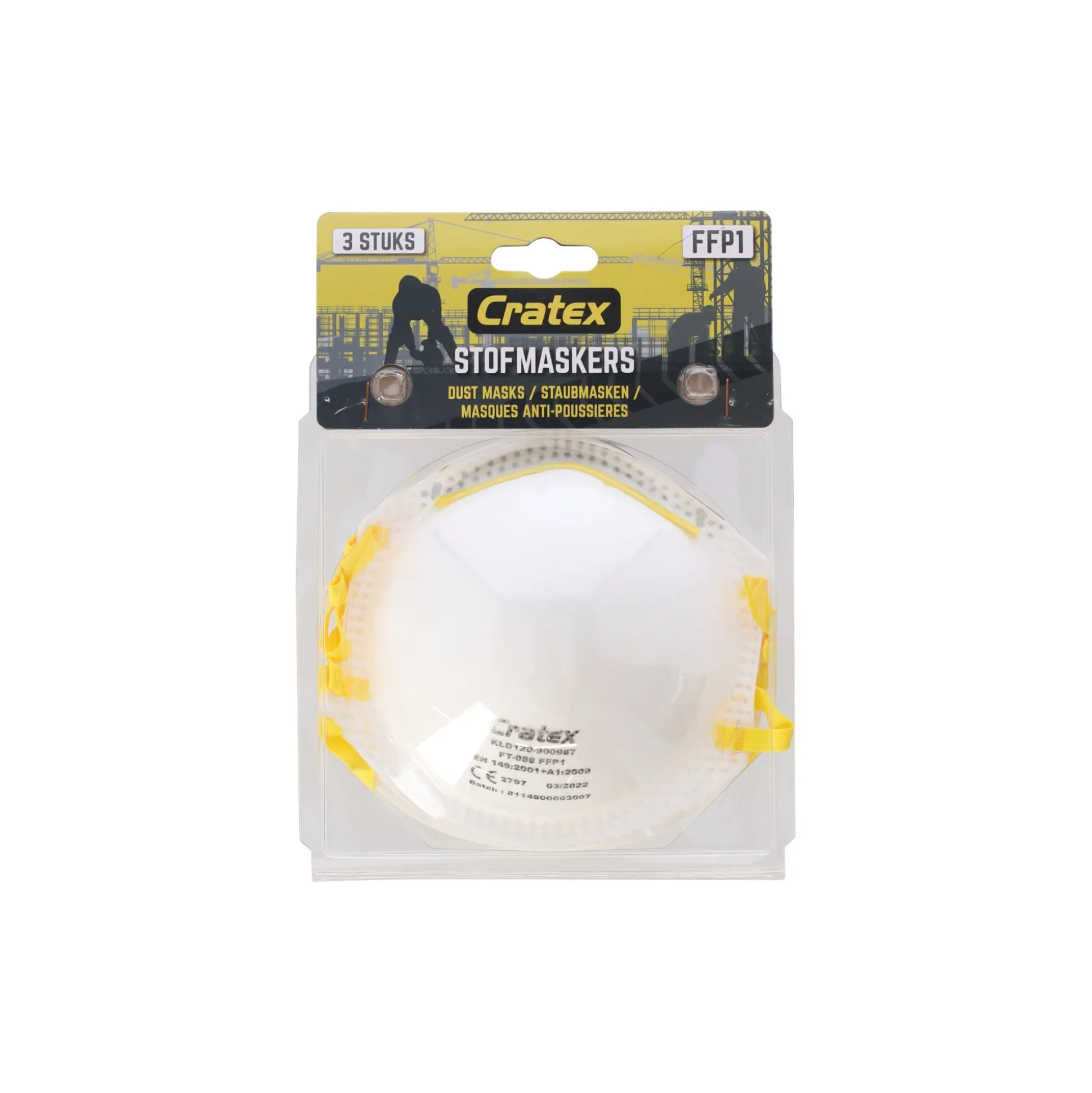 Stofmasker FFP1 3 Pak
