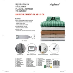 Strijkplank 119cm Alpina