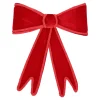 Strik fluweel rood 22cm