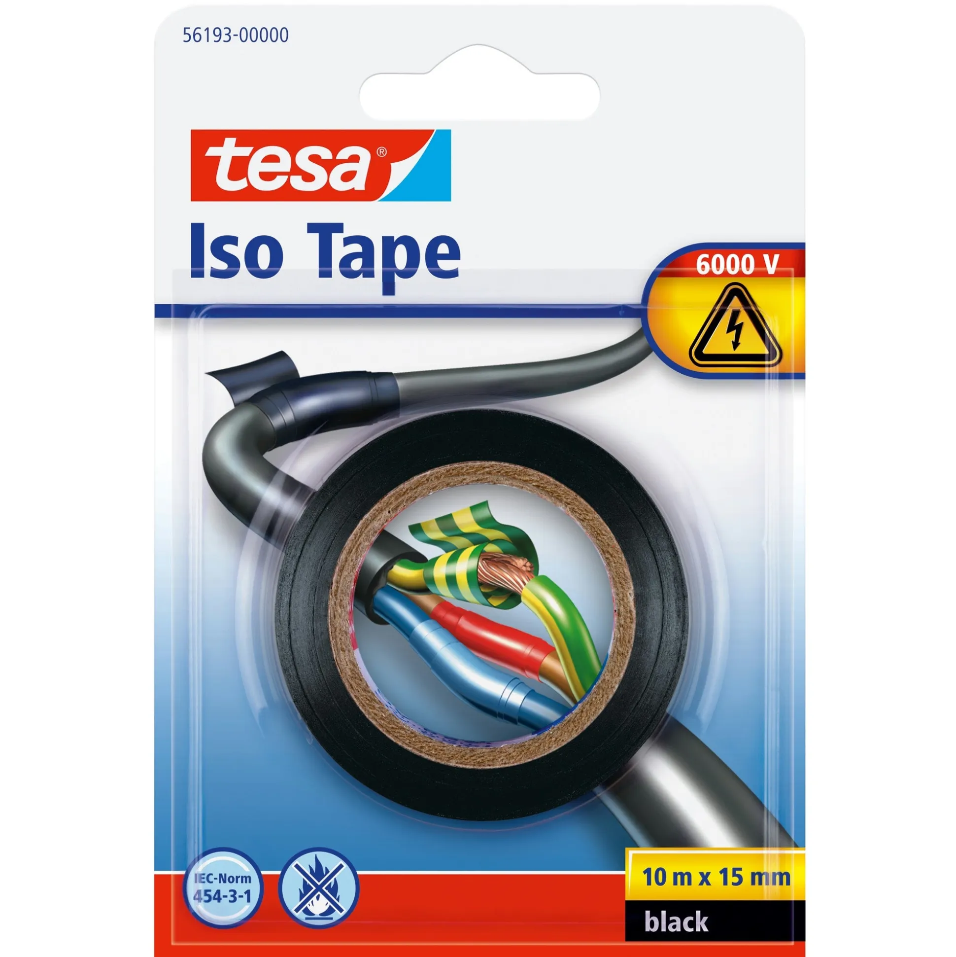 Tape elektrisch isolatie zwart 10M