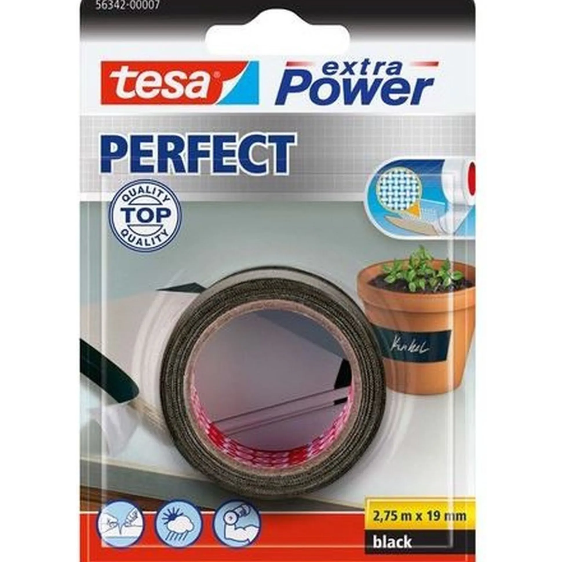 Tape Power Perfect 19mmx2.75M zwart