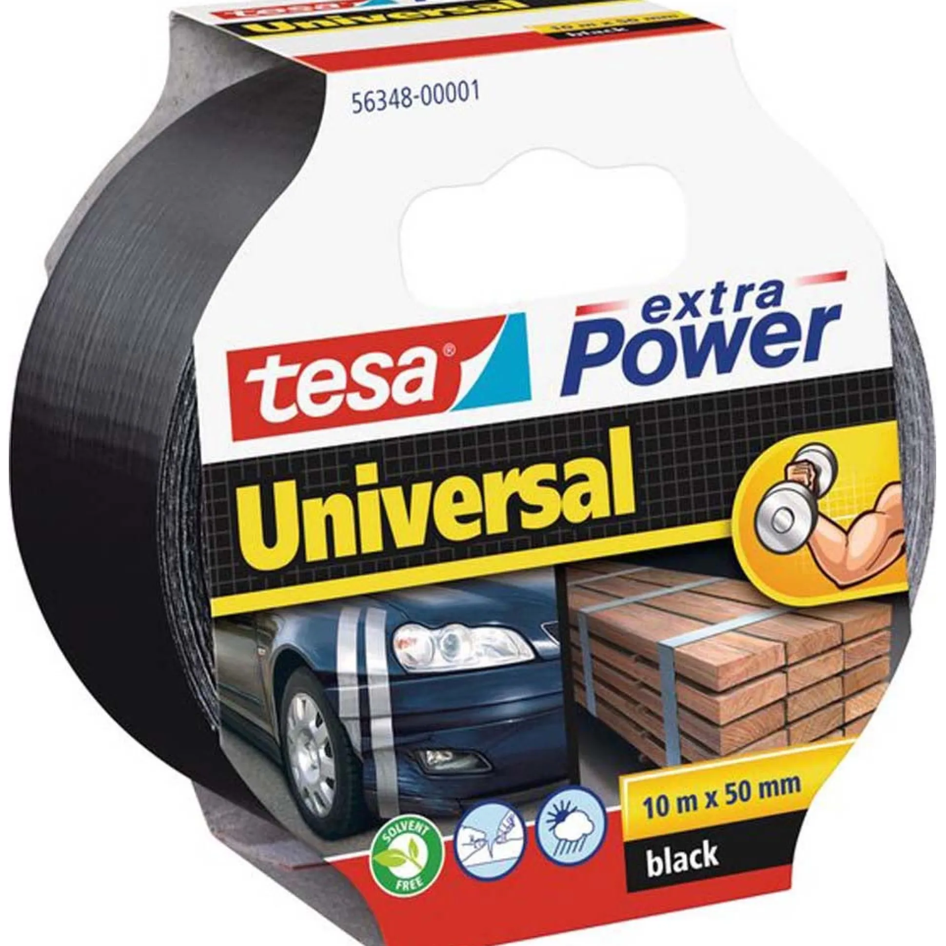 Tape Power uni 50mmx10M zwart