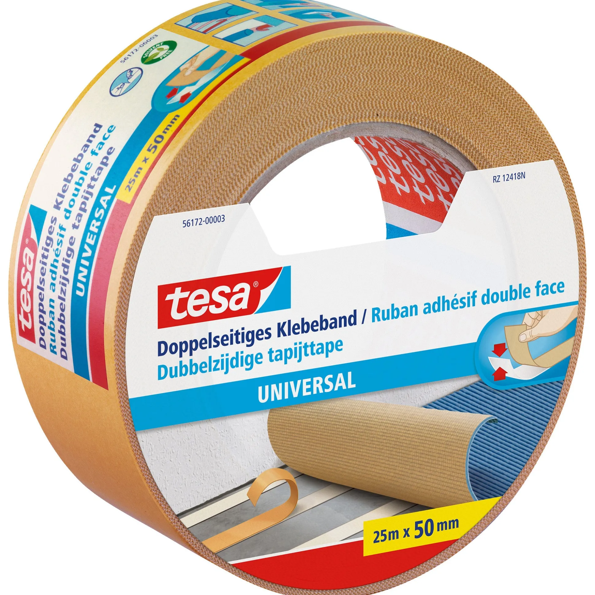 Tapijttape dubbelz uni 50mmx25M