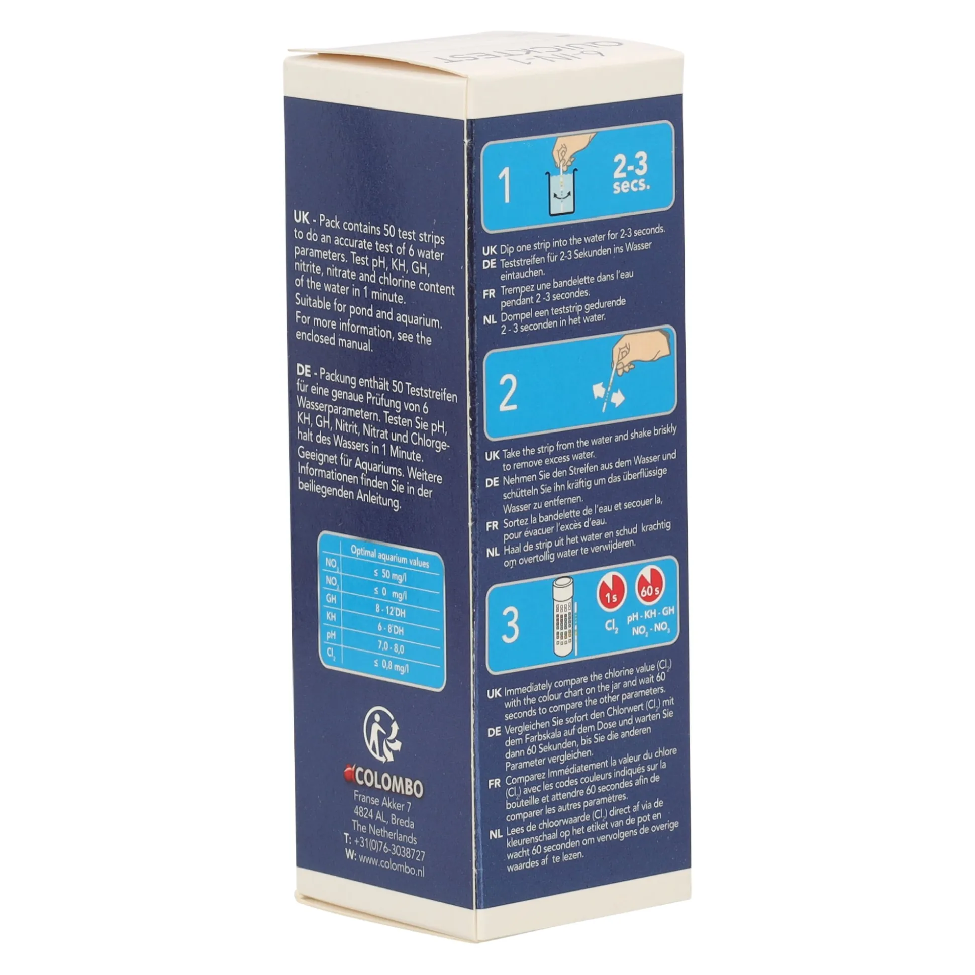 Teststrips Quicktest 6-in-1 50stuks