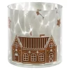 Theelichthouder gingerbread-huis