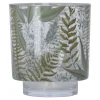 Theelichthouder glas transparant 10 cm
