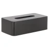 Tissuehouder zwart 26x13 cm
