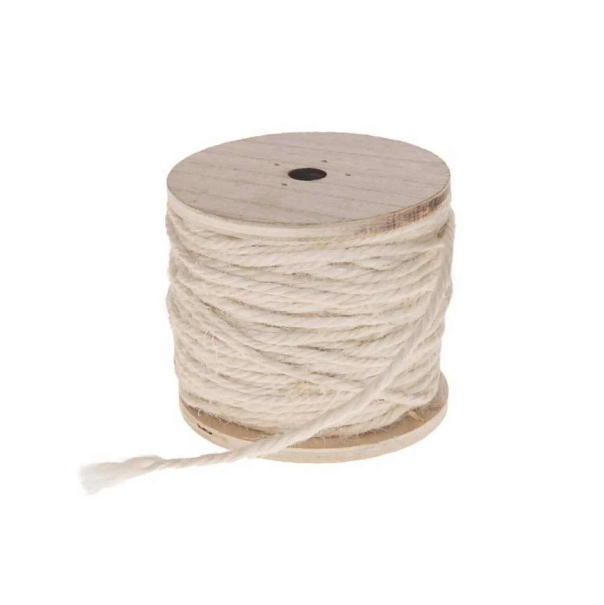 Touw jute 130g op spoel wit