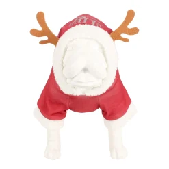 Trui Hond Kerst holidays rood 25cm