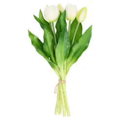 Tulp sil touch 32 cm wit