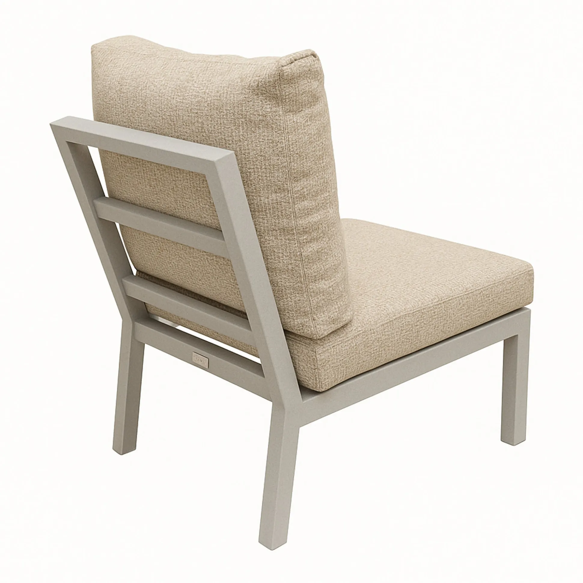 Tussenstuk Brozzi milky grey met kussens