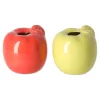 Vaas appel keram rood 9 cm