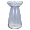 Vaas glas 18 cm blauw