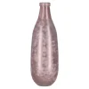 Vaas glas 15 x 40 cm roze